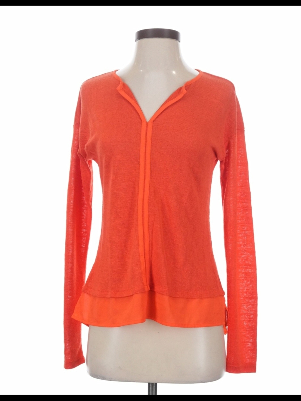 Sanctuary Layered-Hem Long Sleeve Top NWT